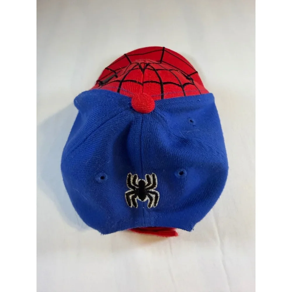 Marvel Spider-Man Boys Red Blue Web Glitter Eye Baseball Cap Hat Adjustable